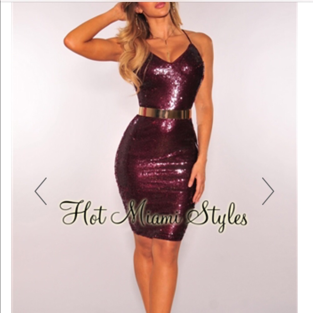 Sequin Dress + Belt